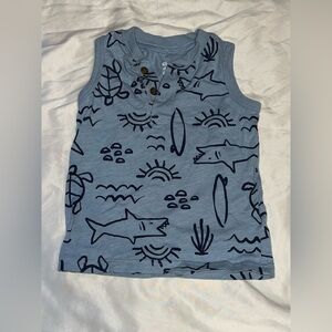 Carter's Blue Shark Print Tank Top